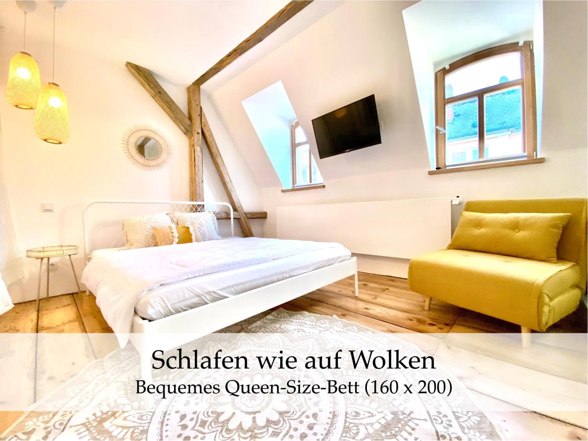 Zentrale 1-Zimmer-Ferienwohnung Mit Digitalem Check In Hof  Εξωτερικό φωτογραφία